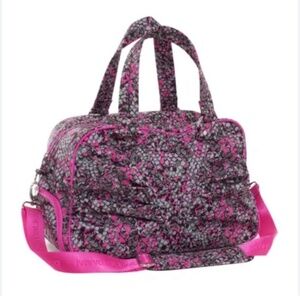 Ivivva Dance Gym Travel Duffel Bag Pink Grey